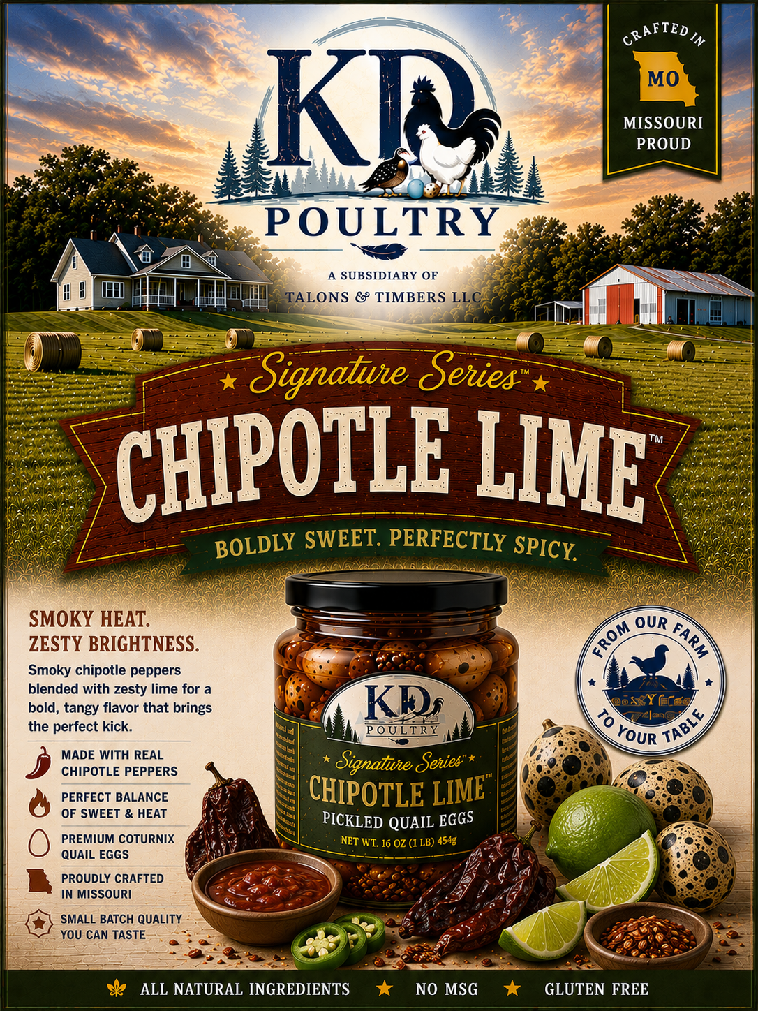 Chipotle Lime — smoky with a citrus kick